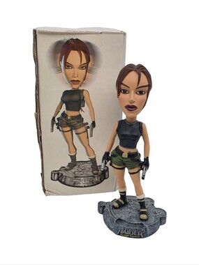 Tomb Raider Lara Croft Angel Of Darkness Bobblehead Statue + Original Box